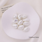 Pearl imitation celestial maiden Mabei artificial Baroque 001 Australian white pearl seawater high gloss irregular shape - Image 10