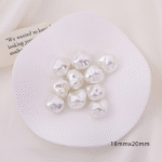 Pearl imitation celestial maiden Mabei artificial Baroque 001 Australian white pearl seawater high gloss irregular shape - Image 6