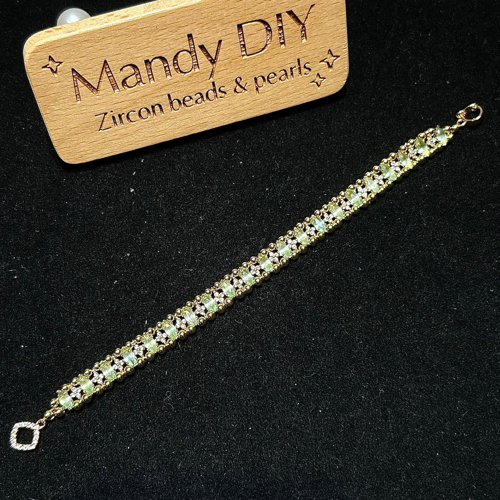 396-3 Kit 396 (Tutorial Ready) | DIY Bracelet Kit with 5A Zircon Beads | All-Inclusive Beginner Jewelry Making Gift for Women | Video Guide Included - Image 1