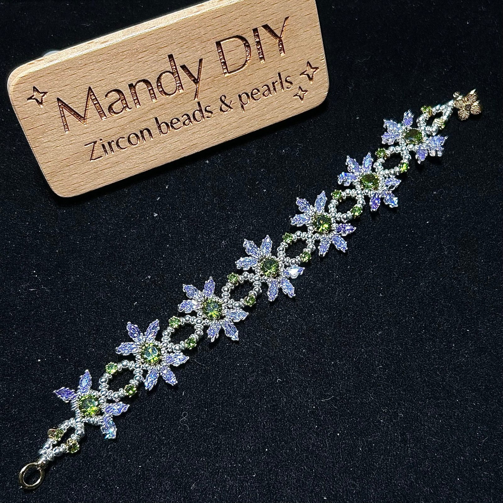 397-3 Kit 397 (Tutorial Ready) | DIY Bracelet Kit with 5A Zircon Beads | All-Inclusive Beginner Jewelry Making Gift for Women | Video Guide Included - Image 1