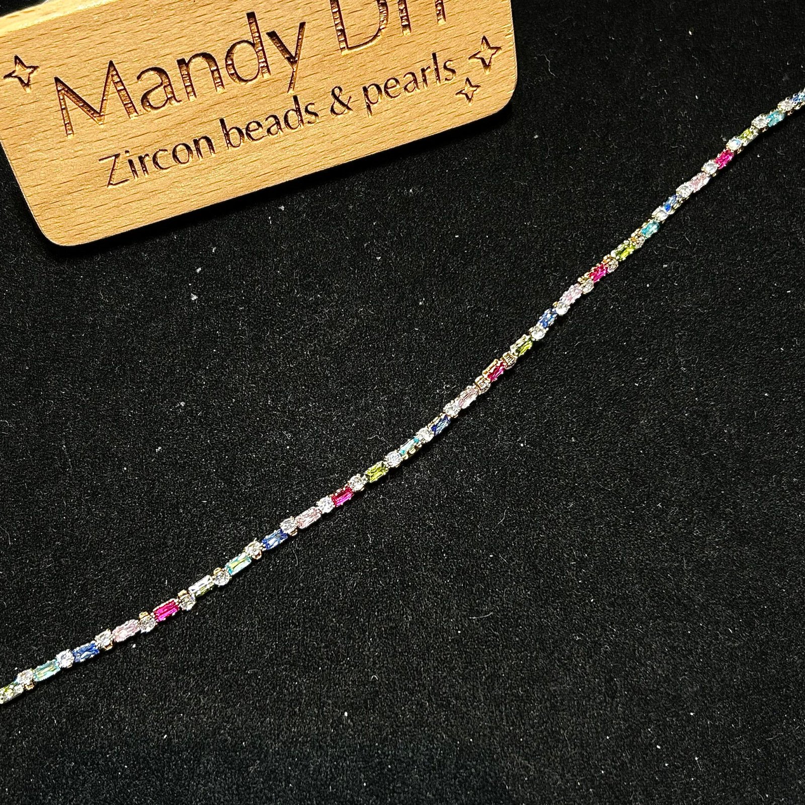 418-3 Kit 418 | DIY Bracelet Kit with 5A Zircon Beads | All-Inclusive Beginner Jewelry Making Gift for Women | Video Guide Included - Image 1