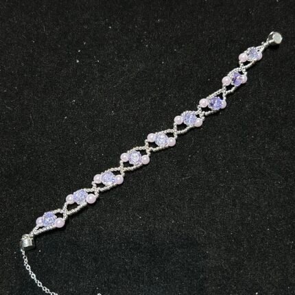 Kit 463 (Tutorial Ready) | DIY Bracelet Kit with 5A Zircon Beads | All-Inclusive Beginner Jewelry Making Gift for Women | Video Guide Included