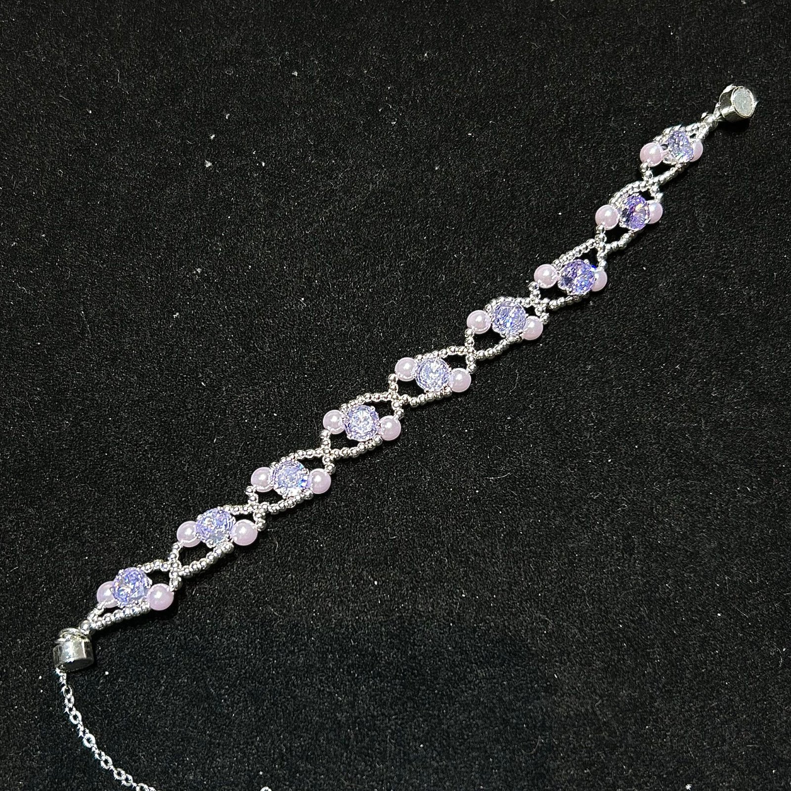 463-3 Kit 463 (Tutorial Ready) | DIY Bracelet Kit with 5A Zircon Beads | All-Inclusive Beginner Jewelry Making Gift for Women | Video Guide Included - Image 1