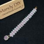 Kit 468 | DIY Bracelet Kit with 5A Zircon Beads | All-Inclusive Beginner Jewelry Making Gift for Women | Video Guide Included