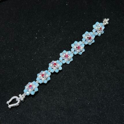 Kit 469(Tutorial Ready) | DIY Bracelet Kit with 5A Zircon Beads | All-Inclusive Beginner Jewelry Making Gift for Women | Video Guide Included