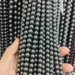 298 Color Crystal Pearl Dark Grey Classic Round Bead - Image 3