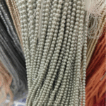 616 color genuine linen crystal pearl light gray 40cm - Image 3