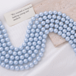 Popular pearl light color artificial crystal pearl high-end light luxury accessory necklace bead DIY - Image 4