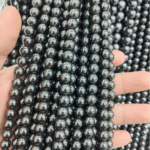 298 Color Crystal Pearl Dark Grey Classic Round Bead - Image 6