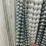 616 color genuine linen crystal pearl light gray 40cm - Image 6