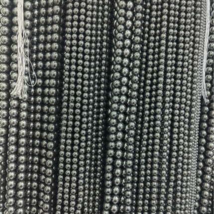 298 Color Crystal Pearl Dark Grey Classic Round Bead