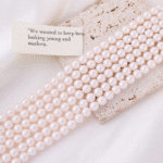 Popular pearl light color artificial crystal pearl high-end light luxury accessory necklace bead DIY - Image 9