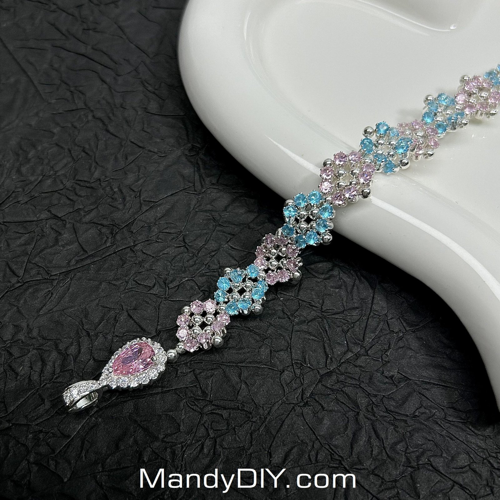 429-1 Kit 429 (Tutorial Ready) | DIY Bracelet Kit with 5A Zircon Beads | All-Inclusive Beginner Jewelry Making Gift for Women | Video Guide Included - Image 1
