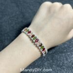 Kit 473(Tutorial Ready)| DIY Bracelet Kit with 5A Zircon Beads | All-Inclusive Beginner Jewelry Making Gift for Women | Video Guide Included - Image 2