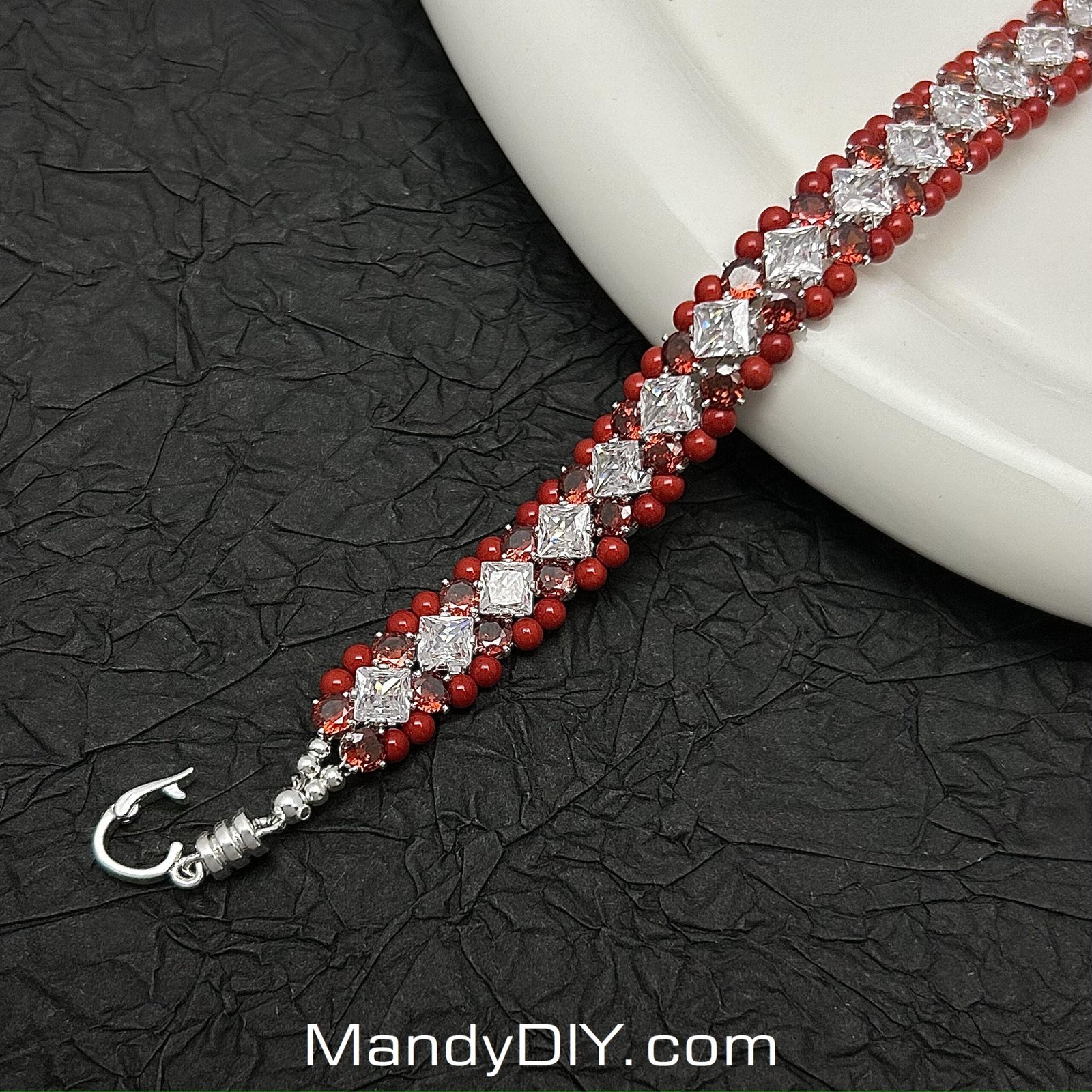 495-1 Kit 495 (Tutorial Ready) | DIY Bracelet Kit with 5A Zircon Beads | All-Inclusive Beginner Jewelry Making Gift for Women | Video Guide Included - Image 1