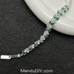 Kit 498(Tutorial Ready) | DIY Bracelet Kit with 5A Zircon Beads | All-Inclusive Beginner Jewelry Making Gift for Women | Video Guide Included