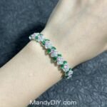 Kit 498(Tutorial Ready) | DIY Bracelet Kit with 5A Zircon Beads | All-Inclusive Beginner Jewelry Making Gift for Women | Video Guide Included - Image 2