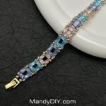 Kit 502(Tutorial Ready) | DIY Bracelet Kit with 5A Zircon Beads | All-Inclusive Beginner Jewelry Making Gift for Women | Video Guide Included