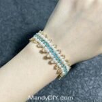 Kit 504  (Tutorial Ready) | DIY Bracelet Kit with 5A Zircon Beads | All-Inclusive Beginner Jewelry Making Gift for Women | Video Guide Included - Image 2