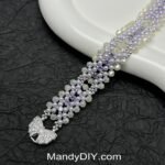 Kit 515(Tutorial Ready) | DIY Bracelet Kit with 5A Zircon Beads | All-Inclusive Beginner Jewelry Making Gift for Women | Video Guide Included