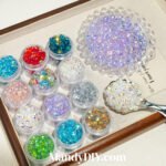 Shijia flash plating color crystal cut flat beads scattered beads handmade diy string beads materials bracelet necklace accessories