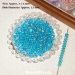 Shijia flash plating color crystal cut flat beads scattered beads handmade diy string beads materials bracelet necklace accessories - Image 9
