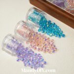 Shijia flash plating color crystal cut flat beads scattered beads handmade diy string beads materials bracelet necklace accessories - Image 4