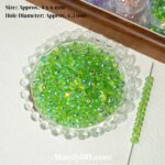 Shijia flash plating color crystal cut flat beads scattered beads handmade diy string beads materials bracelet necklace accessories - Image 11