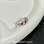 Kit 432 Ring DIY (Tutorial Ready) | DIY Ring Kit with 5A Zircon Beads | All-Inclusive Beginner Jewelry Making Gift for Women | Video Guide Included | Finished Product - Image 4