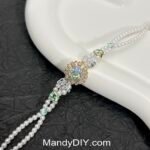 Kit 529(Tutorial Ready)  | DIY Bracelet Kit with 5A Zircon Beads | All-Inclusive Beginner Jewelry Making Gift for Women | Video Guide Included | Finished Product