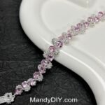 Kit 531(Tutorial Ready) | DIY Bracelet Kit with 5A Zircon Beads | All-Inclusive Beginner Jewelry Making Gift for Women | Video Guide Included | Finished Product