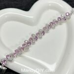 Kit 531(Tutorial Ready) | DIY Bracelet Kit with 5A Zircon Beads | All-Inclusive Beginner Jewelry Making Gift for Women | Video Guide Included | Finished Product - Image 4