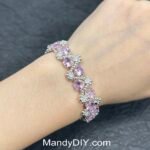 Kit 531(Tutorial Ready) | DIY Bracelet Kit with 5A Zircon Beads | All-Inclusive Beginner Jewelry Making Gift for Women | Video Guide Included | Finished Product - Image 2