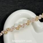 Kit 542 | DIY Bracelet Kit with 5A Zircon Beads | All-Inclusive Beginner Jewelry Making Gift for Women | Video Guide Included | Finished Product - Image 4