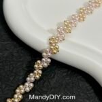 Kit 542 | DIY Bracelet Kit with 5A Zircon Beads | All-Inclusive Beginner Jewelry Making Gift for Women | Video Guide Included | Finished Product