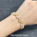 Kit 542 | DIY Bracelet Kit with 5A Zircon Beads | All-Inclusive Beginner Jewelry Making Gift for Women | Video Guide Included | Finished Product - Image 2