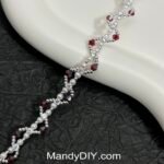 Kit 547 | DIY Bracelet Kit with 5A Zircon Beads | All-Inclusive Beginner Jewelry Making Gift for Women | Video Guide Included | Finished Product