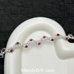 Kit 547 | DIY Bracelet Kit with 5A Zircon Beads | All-Inclusive Beginner Jewelry Making Gift for Women | Video Guide Included | Finished Product - Image 3