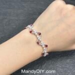 Kit 547 | DIY Bracelet Kit with 5A Zircon Beads | All-Inclusive Beginner Jewelry Making Gift for Women | Video Guide Included | Finished Product - Image 2