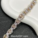 Kit 552 (Tutorial Ready)  | DIY Bracelet Kit with 5A Zircon Beads | All-Inclusive Beginner Jewelry Making Gift for Women | Video Guide Included | Finished Product