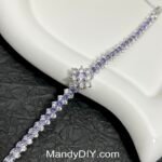 Kit 553 (Tutorial Ready) | DIY Bracelet Kit with 5A Zircon Beads | All-Inclusive Beginner Jewelry Making Gift for Women | Video Guide Included | Finished Product