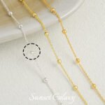 18k gold plated silver clip ball chain box gold snake bone clip ball chain loose chain handmade diy beaded bracelet material accessories - Image 22