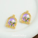 Medieval Monet Garden Oil Painting Necklace Pendant Handmade Beaded DIY Material Bracelet Necklace Accessories - Image 18