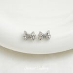 Color-preserving alloy rose bow beads handmade DIY beaded bracelet necklace beaded jewelry accessories material - Image 9