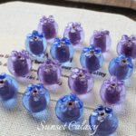 [explosive paste] lamp glass clear fruit beads handmade diy beaded bracelet jewelry material accessories - Image 2