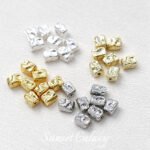14k18k gold irregular square stone beads loose beads handmade diy beaded bracelet necklace accessories - Image 3