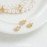 Real Gold Plated Color-preserving Zircon Star Double Three-chain Spacer Beads Handmade diy Bracelet Necklace Beaded Loose Bead Material Accessories - Image 8