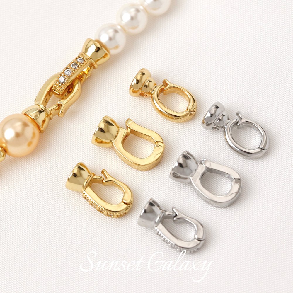 O1CN010nmknE1XU9rZLC20K_2217832672926-0-cib Color-preserving 18K Gold Inlaid with Zirconium Universal Connecting BucKle Finishing BucKle diy Bracelet NecKlace Beading Material Bracelet Jewelry Accessories - Image 1