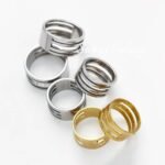 Stainless Steel Open Ring Ring Opener Ring Hanging Device Handmade DIY Auxiliary Tools Jewelry Accessories Materials