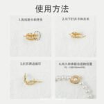 Card 8 Card 10 Zirconium Beads Pearl Bag Bead Buckle Bead Buckle Handmade DIY Beaded Material Bracelet Necklace Accessories - Image 2